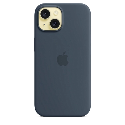 Чехол для iPhone 15 Silicone Case with MagSafe - Storm Blue 400_400_642119