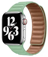 Ремешок из эко-кожи для Apple Watch 38/40/41 мм с магнитной застежкой, Green 500_191_117677