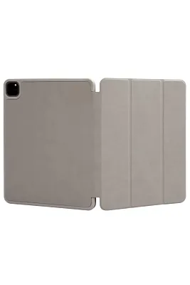 Чехол-книжка для iPad Pro 11 3 загиба силиконовый с рамкой Серый 400_400_125767