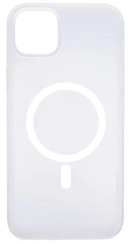 Чехол для iPhone 14 Wlons с MagSafe прозрачный матовый с рамкой Белый 250_100_534163