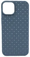 Плетеный Силиконовый чехол для iPhone 14 Plus Синий 500_191_137629