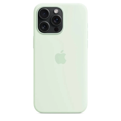 Чехол для iPhone 15 Pro Silicone Case with MagSafe - Soft Mint 400_400_534339