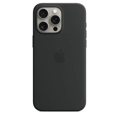 Чехол для iPhone 15 Pro Silicone Case with MagSafe - Black 400_400_124716