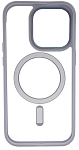 Чехол прозрачный с цветным бортиком MagSafe iPhone 14 Pro Голубой 250_100_642403