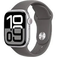 Часы Apple Watch Series 10 46mm Silver Aluminium Case GPS Sport Band Stone Gray S/M 500_191_150281