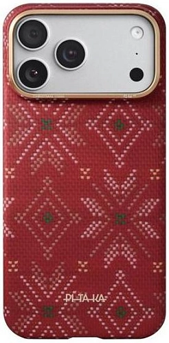 Чехол для iPhone 17 Pro Pitaka Threads of Winter PitaTap Ultra Slim Case - Scarlett 250_100_770160