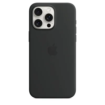 Чехол для iPhone 15 Pro Silicone Case with MagSafe - Black 400_400_124718