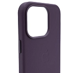 Чехол для iPhone 14 Pro кожаный с MagSafe Темно-фиолетовый 250_100_534059