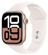 Часы Apple Watch Series 10 42mm Rose Gold Aluminium Case GPS Sport Band Light Blush M/L 500_191_549275