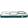 Чехол прозрачный с цветным бортиком MagSafe iPhone 14 Pro Зеленый 100_100_642409