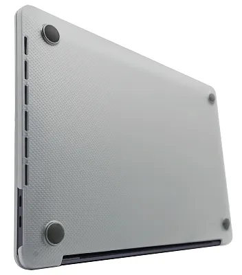 Чехол карбоновый текстура в виде точки DDC Carbon fiber textured на MacBook Pro 13.3 Белый 400_400_130402