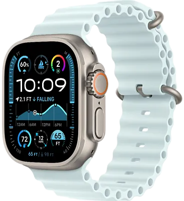 Часы Apple Watch Ultra 2 49mm Titanium Case GPS+Cellular Ocean Band Ice Blue 400_400_191435