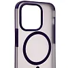 Чехол для iPhone 14 Pro Max Wlons с MagSafe прозрачный матовый с рамкой Фиолетовый 100_100_533908