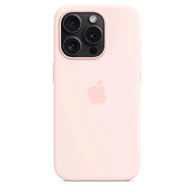 Чехол Apple iPhone 15 Pro Max Silicone Case with MagSafe -  Light Pink 400_400_532934