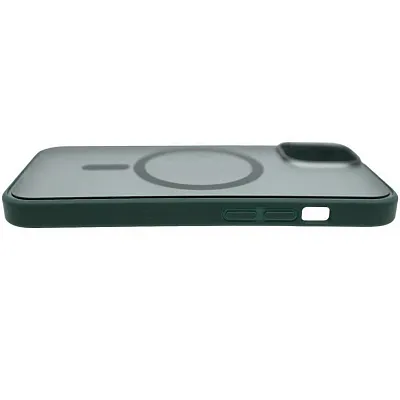 Чехол для iPhone 14 матовый с MagSafe Зеленый 400_400_135812