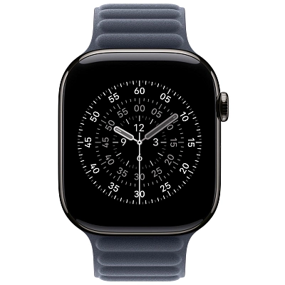 Ремешок Apple Watch 46 мм Magnetic Link Navy - M/L 400_400_694429