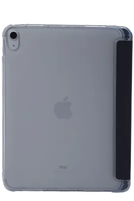 Прозрачный чехол-книжка для iPad 10 с тройным загибом Темно-синий 400_400_121620