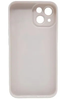 Силиконовый чехол для iPhone 13 с 3D мишкой Белый 400_400_121857