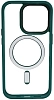 Чехол прозрачный с цветным бортиком MagSafe iPhone 14 Pro Max Зеленый 100_100_642373