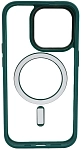 Чехол прозрачный с цветным бортиком MagSafe iPhone 14 Pro Max Зеленый 250_100_642373
