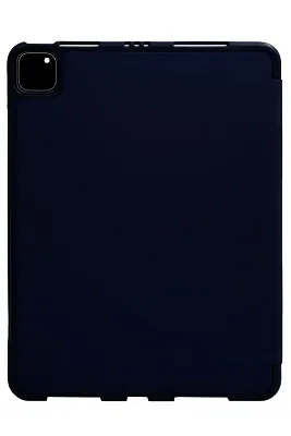 Чехол-книжка для iPad Pro 12.9 3 загиба силиконовый с рамкой Темно-синий 400_400_125949