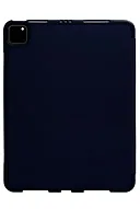 Чехол-книжка для iPad Pro 11 3 загиба силиконовый с рамкой Темно-синий 500_191_125780