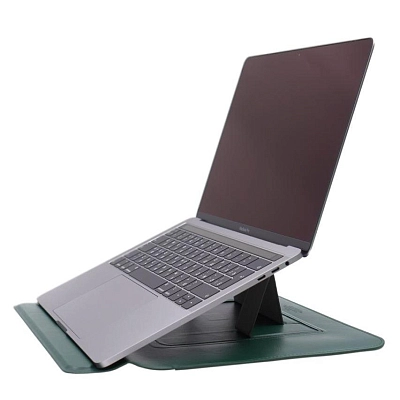 Чехол для MacBook 16.2 WiWU Skin Pro Slim Stand Sleeve с подставкой Green 400_400_642316