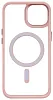 Чехол прозрачный с цветным бортиком MagSafe iPhone 14 Pro Max Розовый 100_100_534993