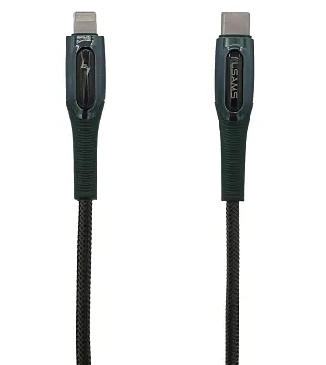 Кабель Usams USB-C/Lightning усиленный 1.2м (зеленый) 400_400_339438