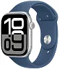 Часы Apple Watch Series 10 42mm Silver Aluminium Case GPS Sport Band Denim M/L 100_100_167054
