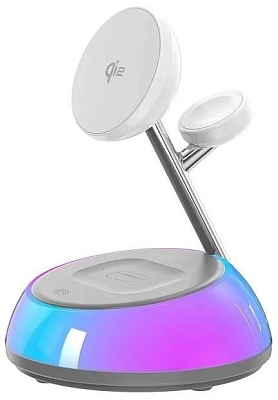 Зарядная станция 3в1 Wiwu Wi-W036 Aurora Qi2.0 с подсветкой 400_400_770643