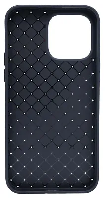 Плетеный Силиконовый чехол для iPhone 14 Pro Черный 400_400_137656