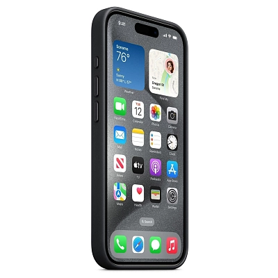 Чехол Apple iPhone 15 Pro FineWoven Case with MagSafe - Black 400_400_641552