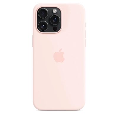 Чехол для iPhone 15 Pro Max Silicone Case with MagSafe - Light Pink 400_400_642069