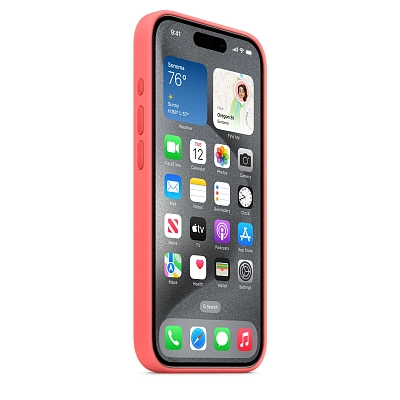 Чехол Apple iPhone 15 Pro Silicone Case with MagSafe - Guava 400_400_641728