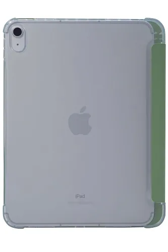 Прозрачный чехол-книжка для iPad Air 4/5 10.9 с тройным загибом Зеленый 250_100_121639