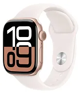 Часы Apple Watch Series 10 42mm Rose Gold Aluminium Case GPS Sport Band Light Blush S/M 500_191_241617