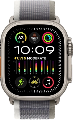 Часы Apple Watch Ultra 2 49mm Titanium Case GPS+Cellular Trail Loop Green/Gray M/L 400_400_640839