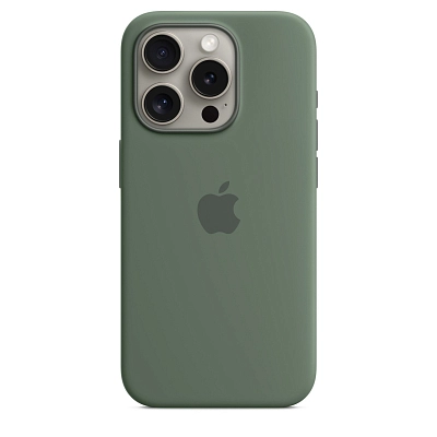 Чехол для iPhone 15 Pro Max Silicone Case with MagSafe - Cypress 400_400_534301