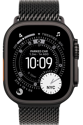Часы Apple Watch Ultra 3 49mm Titanium Case Black / Titanium Milanese Loop Black M 400_400_519522