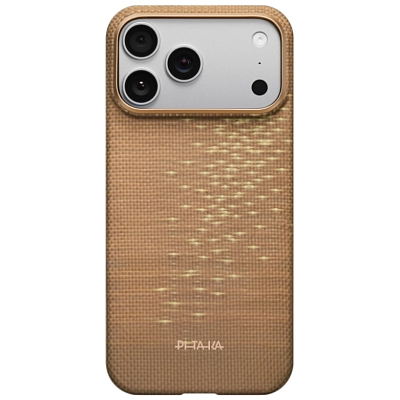 Чехол для iPhone 17 Pro Pitaka Classic PitaTap Ultra Slim Case - Golden Glint 400_400_604641