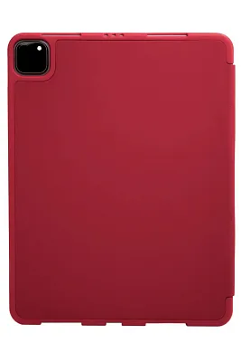 Чехол-книжка для iPad Pro 12.9 3 загиба силиконовый с рамкой Красный 400_400_125924