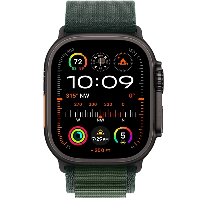 Часы Apple Watch Ultra 2 49mm Black Titanium Case GPS+Cellular Alpine Loop Dark Green L 400_400_640615