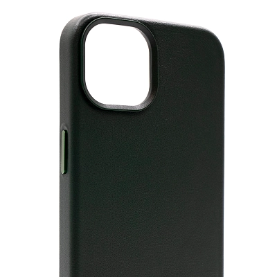 Чехол для iPhone 14 кожаный с MagSafe Зеленый 400_400_534183