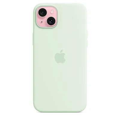 Чехол Apple iPhone 15 Plus Silicone Case with MagSafe -  Soft Mint 400_400_532811