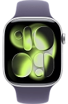 Часы Apple Watch Series 11 46mm Silver Aluminium Case GPS Sport Band Purple Fog M/L 250_100_520218