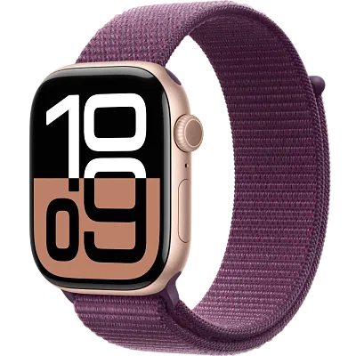 Часы Apple Watch Series 10 46mm Rose Gold Aluminium Case GPS Sport Loop Plum 400_400_328520