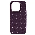 Плетеный Силиконовый чехол для iPhone 14 Pro Max Фиолетовый 250_100_121326