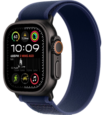 Часы Apple Watch Ultra 2 49mm Black Titanium Case GPS+Cellular Trail Loop Blue S/M 400_400_640685