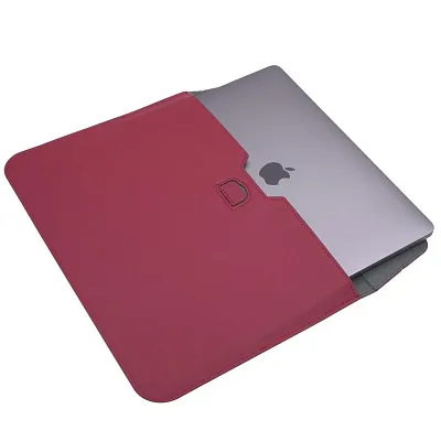 Кожаная сумка-чехол DDC Sleeve with Stand на MacBook 15/16.2 Бордовый 400_400_131646